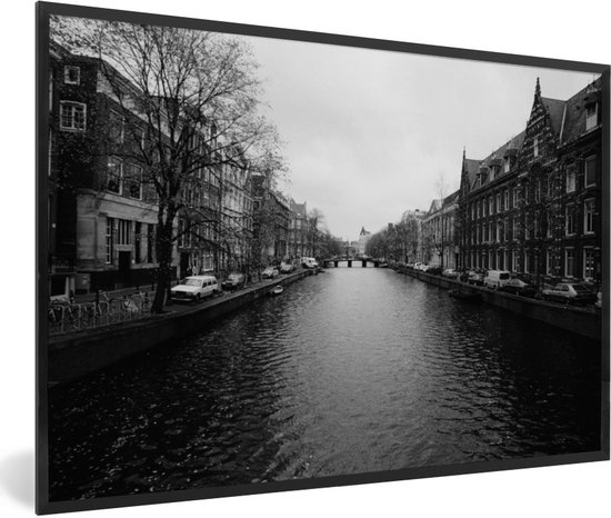 Homedecoration fotolijst Amsterdam, zwart mat, 55 x 70 cm, kunststof frame met 1 mm kunstglas, onbreekbaar, glashelder