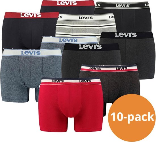 Reden ontspannen wat betreft Levi's Boxershorts - 10-pack Verrassingspakket - Levi's heren ondergoed  Mixed pakket -... | bol.com