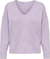 Only Trui Onlrica Life L/s V-neck Pullo Knt N 15224360 Lavendula/w.melange Dames Maat - XXL