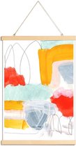 JUNIQE - Posterhanger Veelkleurig - abstract -40x60 /Kleurrijk