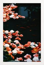 JUNIQE - Poster in houten lijst Serenity @lissaabird -20x30 /Oranje &