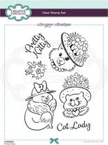 Creative Expressions Clear stamp - Katten - A5 - Set van 6 stempels