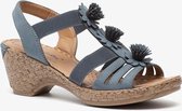 Blue Box dames sandalen met hak - Blauw - Maat 39