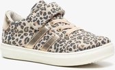 TwoDay leren meisjes sneakers met luipaardprint - Bruin - Maat 25 - Echt leer - Uitneembare zool