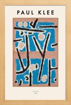 JUNIQE - Poster in houten lijst Klee - Untitled -40x60 /Blauw & Bruin