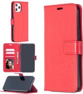 Portemonnee Book Case Hoesje Geschikt voor: iPhone 12 Pro -  rood