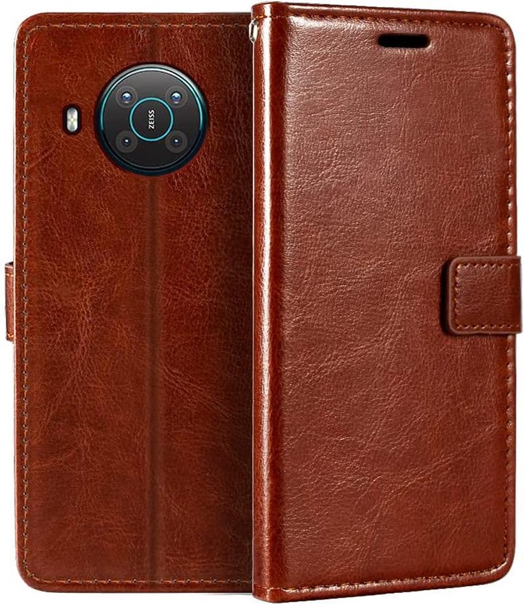 Portemonnee Book Case Hoesje Geschikt voor: Nokia G10 / G20 - bruin