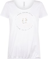 Zoso T-shirt Daisy 214 White Summergold 0016/0250 Dames Maat - L