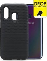 Samsung Galaxy A40 Hoesje - My Style - Tough Serie - Hard Kunststof Backcover - Zwart - Hoesje Geschikt Voor Samsung Galaxy A40