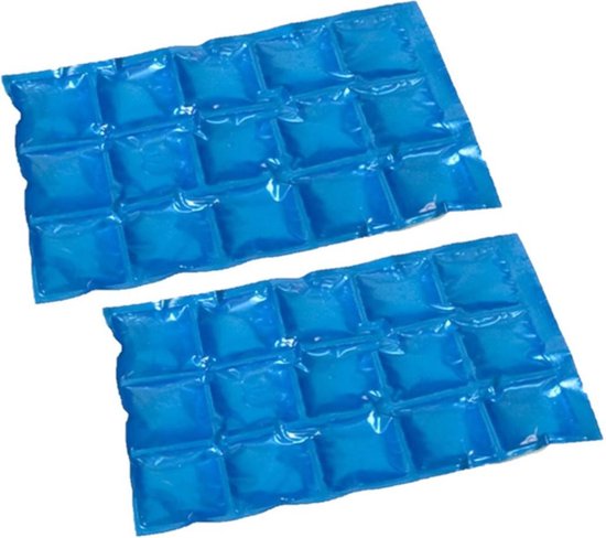 2x éléments réfrigérants/packs réfrigérants réutilisables 15 x 24 cm - Éléments réfrigérants flexibles pour sac isotherme/boîte isotherme