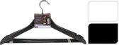 Kleerhangers hout set a 4 zwart of wit