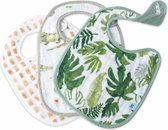 Little Unicorn Muslin slabbetjes - 3-pack - Gators