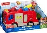 Fisher-Price Little People Grote Brandweerauto - Speelfigurenset