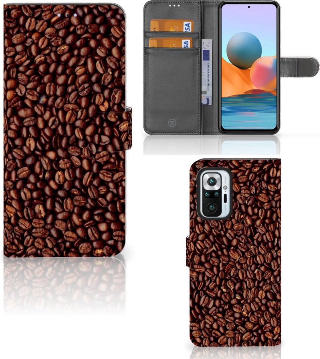 Xiaomi Redmi Note 10 Pro Book Cover Koffiebonen