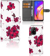 Mobiel Hoesje OPPO Reno5 Z | A94 5G Book Case Blossom Red