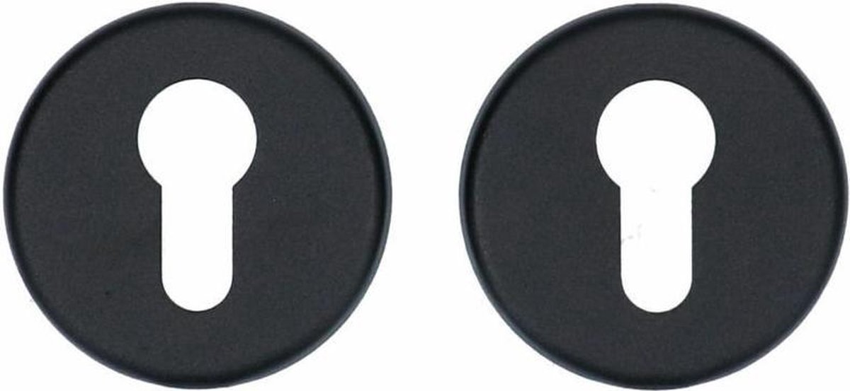 VEILIG - Cilinder sleutelrozet - Rond - 55mm - Zwart