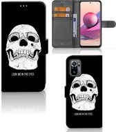 Bookcase Xiaomi Redmi Note 10S | 10 4G | Poco M5s GSM Hoesje Skull Eyes