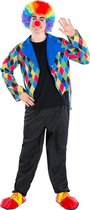 dressforfun - Herenkostuum clown Oleg XL - verkleedkleding kostuum halloween verkleden feestkleding carnavalskleding carnaval feestkledij partykleding - 300846