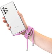 Mobiparts Lanyard Case Samsung Galaxy A52 4G/5G/A52s 5G (2021) Violet Cord