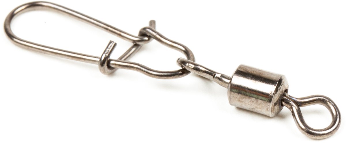 Spro Rolling Swivel+FastLock-Snap - Maat 4 - Zilver