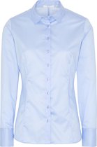 ETERNA dames blouse slim fit - lichtblauw - Maat: 38