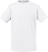 Russell Kinderen/Kinderen Biologisch T-shirt met korte mouwen (Wit)
