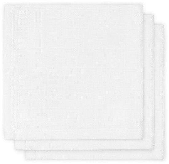 Jollein - Hydrofiel Monddoekje Basic - Baby Hydrofiele Doeken, Spuugdoekjes, Speendoekje - Wit - 3 Stuks van Jollein — afbeelding 5