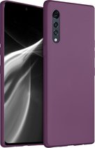 kwmobile telefoonhoesje voor LG Velvet - Hoesje voor smartphone - Back cover in magenta-lila