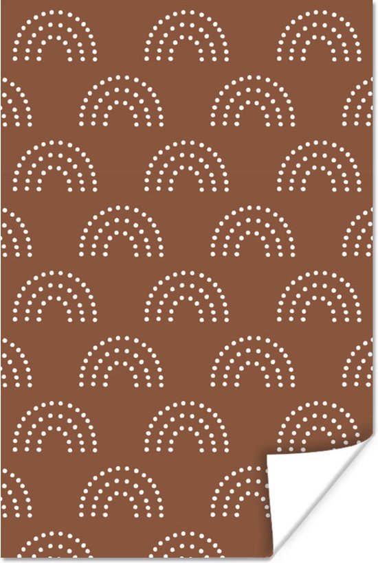 Patron pour enfants avec des arcs-en-ciel de points 120x180 cm XXL / Groot format!