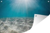 Muurdecoratie Zonlicht op de zeebodem - 180x120 cm - Tuinposter - Tuindoek - Buitenposter