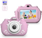 Luxury kindercamera -Inclusief 32GB SD kaart - WIFI & Touchscreen - Kinder Camera 1080p HD - Kindercamera Digitaal - Selfie Vlog Video Fotocamera