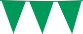 Wefiesta - Vlaggenlijn - Slinger - Vlaggetjes lijn - 10 Meter - XXL vlaggen - 30cm breed - 45cm hoog - Plastic - Groen - Binnen - Buiten - Versiering - Feest.