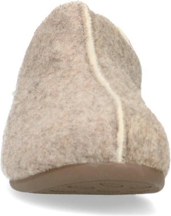 Manfield - Femme - Chaussons beiges - Taille 36