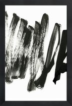 JUNIQE - Poster in houten lijst Black On White -20x30 /Wit & Zwart