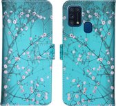 iMoshion Design Softcase Book Case Samsung Galaxy M31 hoesje - Blossom