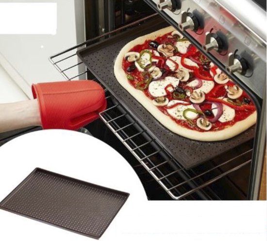 Pizza mat silicone bakplaat bruin bol.com