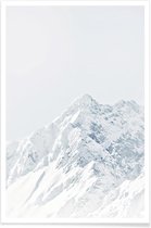JUNIQE - Poster White Mountain 2 -20x30 /Grijs & Wit