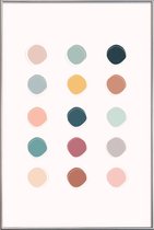JUNIQE - Poster met kunststof lijst Colour Palette -13x18 /Kleurrijk