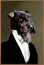 JUNIQE - Poster met kunststof lijst Eluf -20x30 /Wit & Zwart