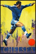 JUNIQE - Poster in kunststof lijst One Love - Chelsea -20x30 /Blauw &