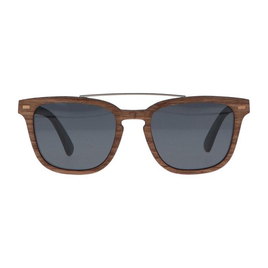 5one® Sardinia - houten zonnebril model Bridge - lens Grijs van 5one® — afbeelding 5