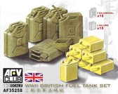 1:35 AFV Club 35258 WWII British fuel tank set Plastic Modelbouwpakket