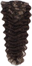 Remy Human Hair extensions wavy 22 - bruin 2#