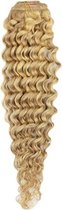 Remy Human Hair extensions curly 22 - blond 27/613