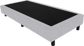 Bedworld Boxspring 80x220 - Suedine - Wit grijs (ON21)