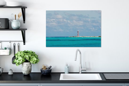 Phare de Cancun au Mexique toile 90x60 cm - Tirage photo sur toile (Décoration murale salon / chambre)