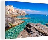 Ciel bleu en Corse Toile 180x120 cm - Tirage photo sur toile (Décoration murale salon / chambre) XXL / Groot format!