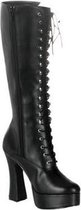 Pleaser Kniehoge laarzen -41 Shoes- ELECTRA-2020 US 11 Zwart