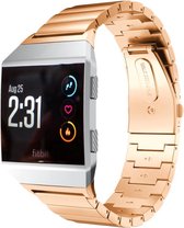 Stalen Smartwatch bandje - Geschikt voor  Fitbit Ionic metalen bandje - rosé goud - Horlogeband / Polsband / Armband