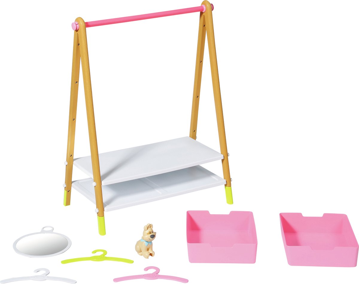 BABY born - Kledingrek - Poppenkleertjes - Incl kledinghangers — afbeelding 9